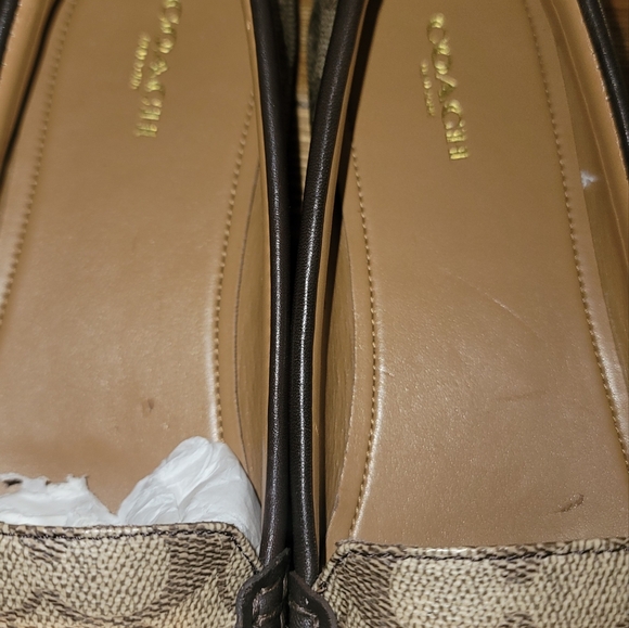 Olive sig coach flats - Picture 4 of 6